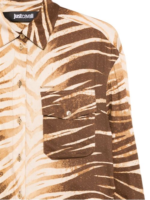 Camicia donna con stampa animalier JUST CAVALLI | 80PAL218NS819751